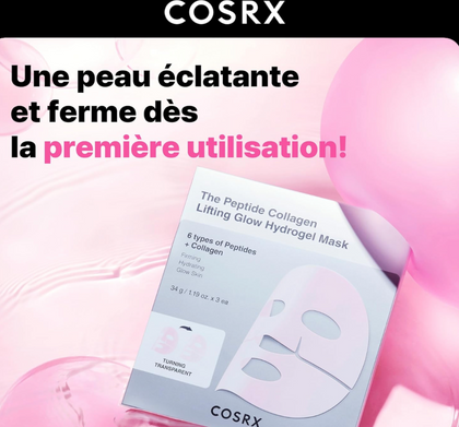 COSRX Advanced Snail Hydrogel Mask – Masque Hydratant et Réparateur – 3 pièce