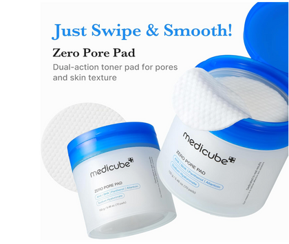 Medicube Zero Pore Pad 2.0 – Pads Exfoliants pour les Pores – 70 pads