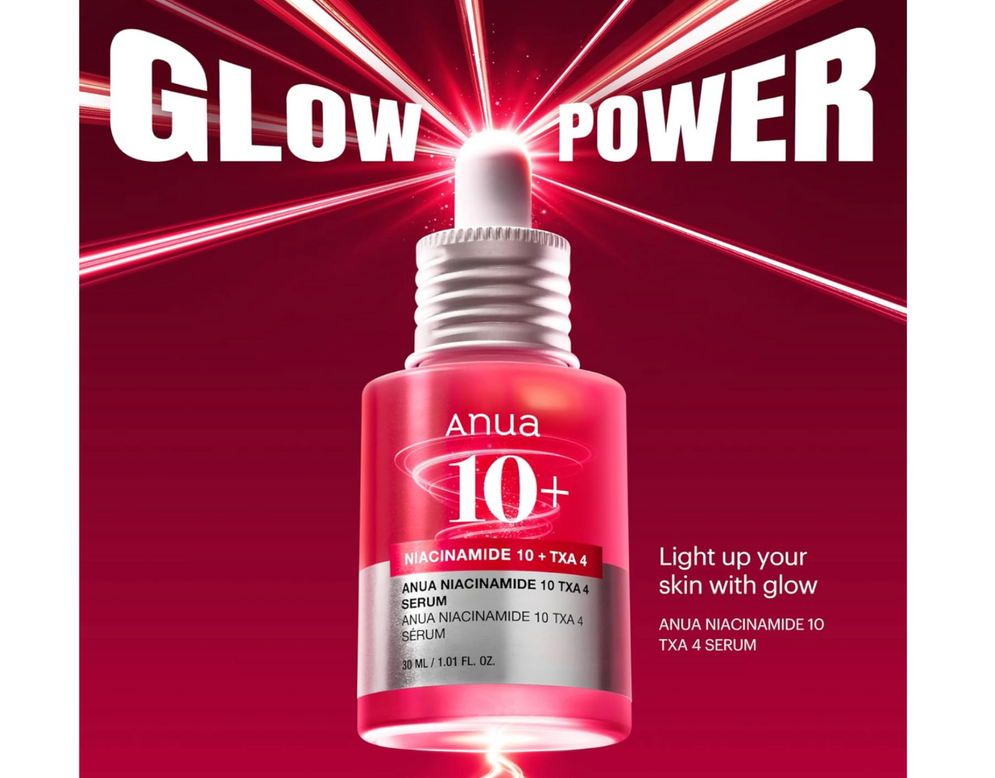 Anua 10+ Sérum Niacinamide 10% + Acide Tranexamique 4%