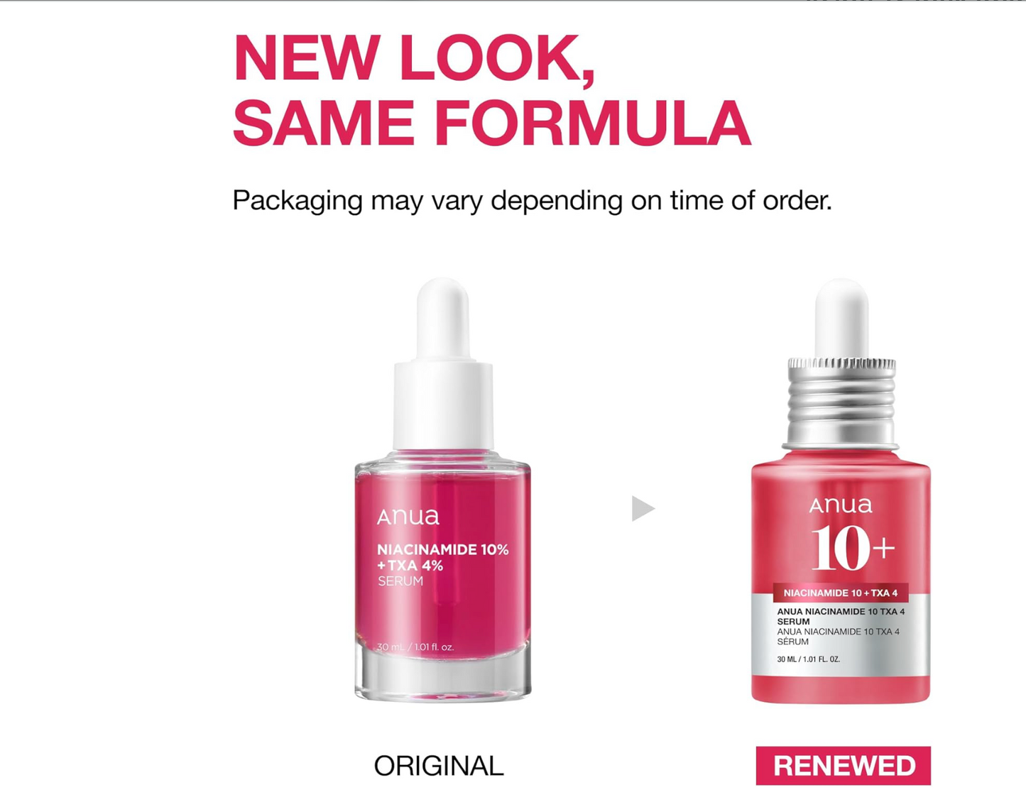 Anua 10+ Sérum Niacinamide 10% + Acide Tranexamique 4%