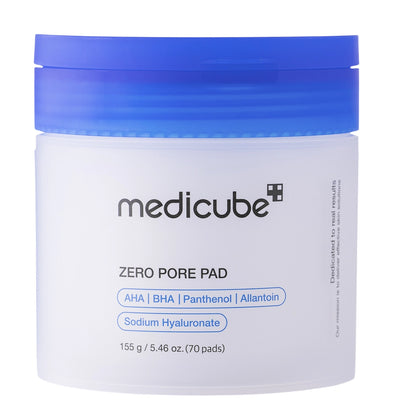 Medicube Zero Pore Pad 2.0 – Pads Exfoliants pour les Pores – 70 pads